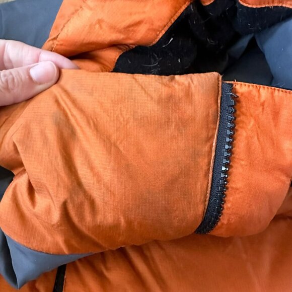 Bear USA Orange & Gray Down Feather Puffer Coat With Zip Closure & Pockets XXL - Picture 6 of 13